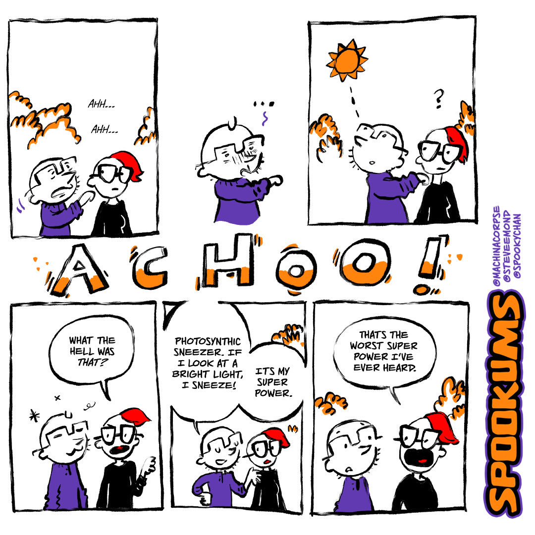 SteveEmond's tweet photo. Any photosynthetic sneezers out there? #webcomic #webcomics #photosyntheticsneeze #relatablecomics #comics https://t.co/HRio9y2dIB