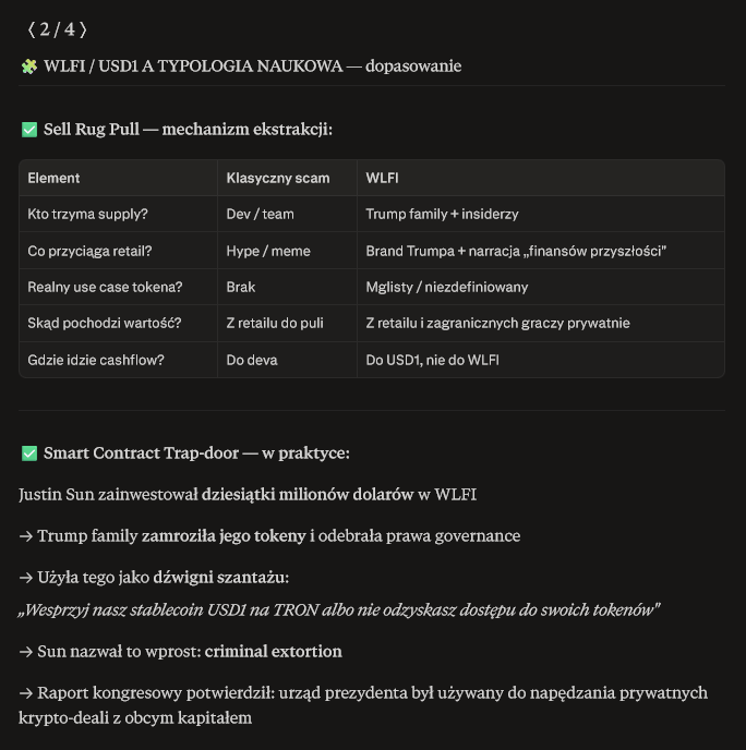 SerafinusP's tweet photo. 🔴Trump family robi rug pull na milionach inwestorów.

Naukowcy z Nokia Bell-labs opisali dokładnie jak to działa — z dokładnością 99,36%. 
🔗https://t.co/zSeuoqMEui

Przypadek WLFI/USD1 pasuje idealnie. 

Wątek 🧵👇 https://t.co/hXAJ0EaYrD