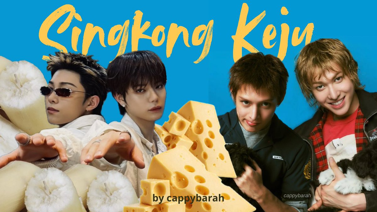 cappybarah's tweet photo. sebvvah perbedaan 
SINGKONG DAN KEJU

#marjames #ryulyul au
by cappybarah https://t.co/xXRLWg04aH