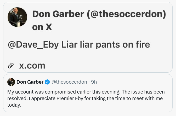 TfcUnplugged's tweet photo. Well the @thesoccerdon has one hell of IT support team. They got that HACKER fast...or maybe drunk tweeting donny ? Saying the quiet part out loud ??
We know The Soccer Don wants to move the @WhitecapsFC to Vegas
#Whitecaps #TFClive #Busted #Drunktweet #Soccerdon #MLS #MLSLIVE https://t.co/ldMDwpDRnx