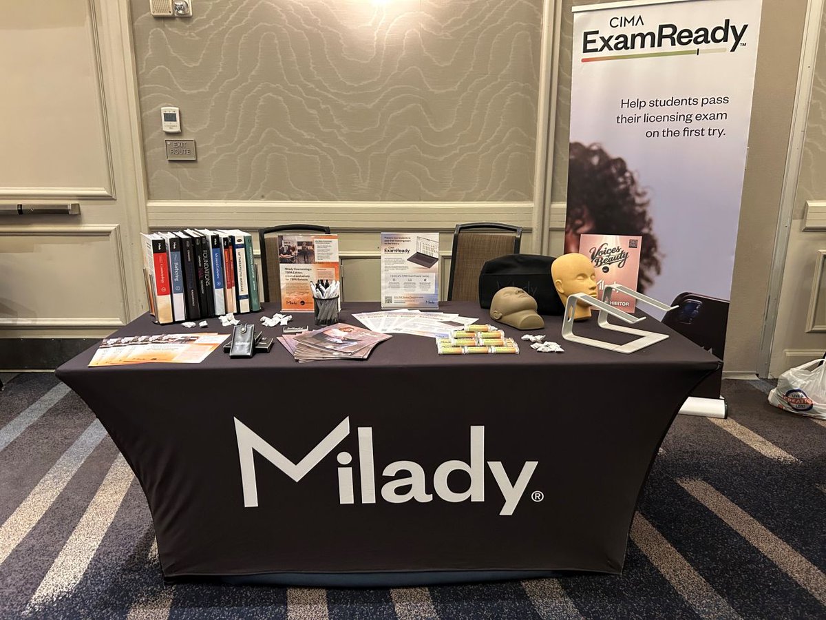 CengageLearning's tweet image. Milady joined the 2026 SPEC Conference in Tampa, connecting with educators and industry leaders to advance beauty education. From hands-on demos to meaningful conversations, the focus was clear: better outcomes for students. #BeautyEducation #EdTech #SkillsTraining