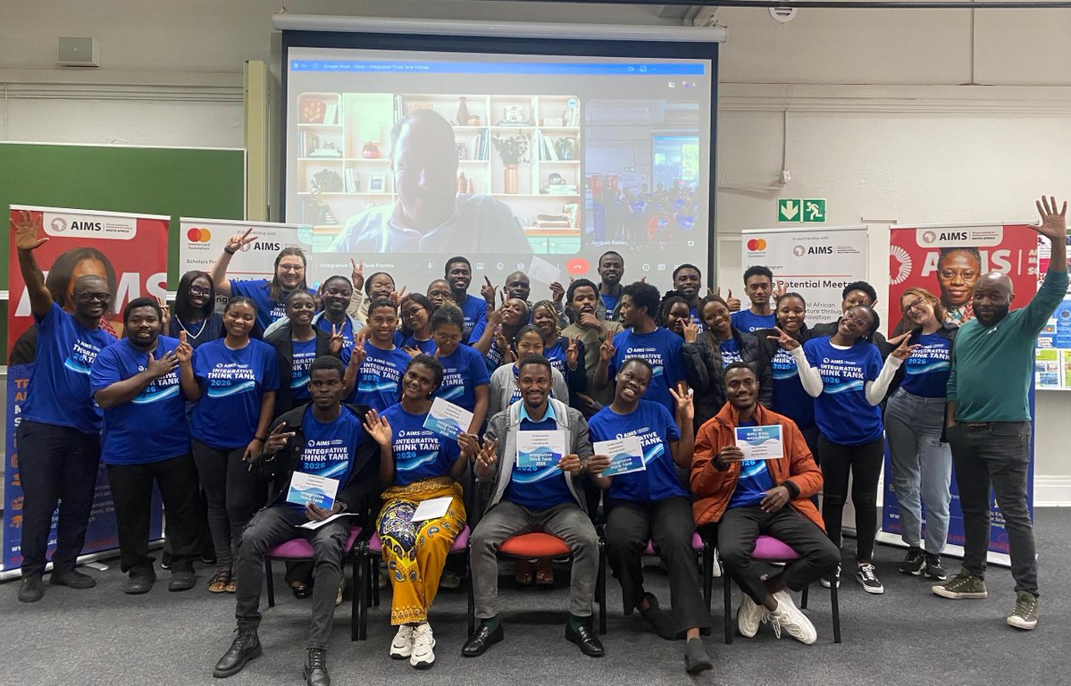 AIMSacza's tweet image. Students at @AIMSacza tackled real-world R&amp;amp;D challenges at the Integrative Think Tank (ITT), working with Laduma Analytics ⚽📊From pitch training to final presentations, the results were impressive.

🔗 aims.ac.za/events/2026-in…

#AIMSSouthAfrica #Hackathon #DataScience #STEM