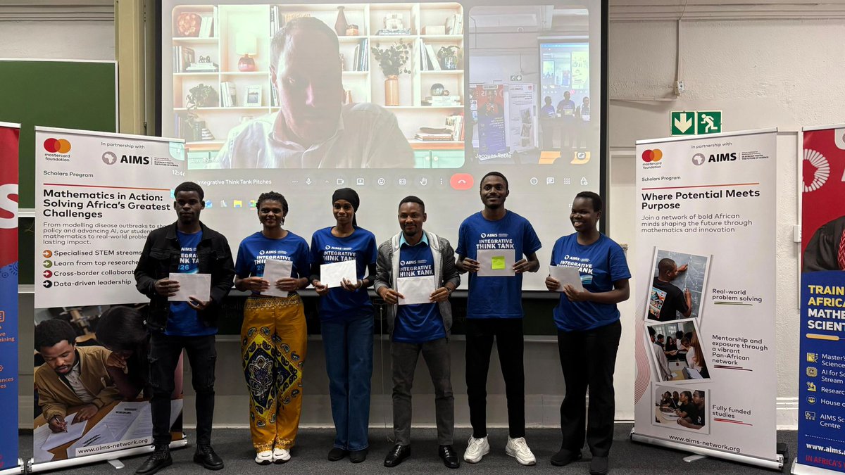 AIMSacza's tweet image. Students at @AIMSacza tackled real-world R&amp;amp;D challenges at the Integrative Think Tank (ITT), working with Laduma Analytics ⚽📊From pitch training to final presentations, the results were impressive.

🔗 aims.ac.za/events/2026-in…

#AIMSSouthAfrica #Hackathon #DataScience #STEM