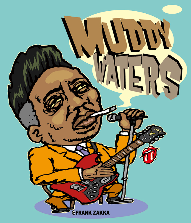 FRANKxZAKKA's tweet image. 今日は、マディ・ウォーターズの43回目の命日！
ちょこっと描き直し〜♪

#MuddyWaters #Blues