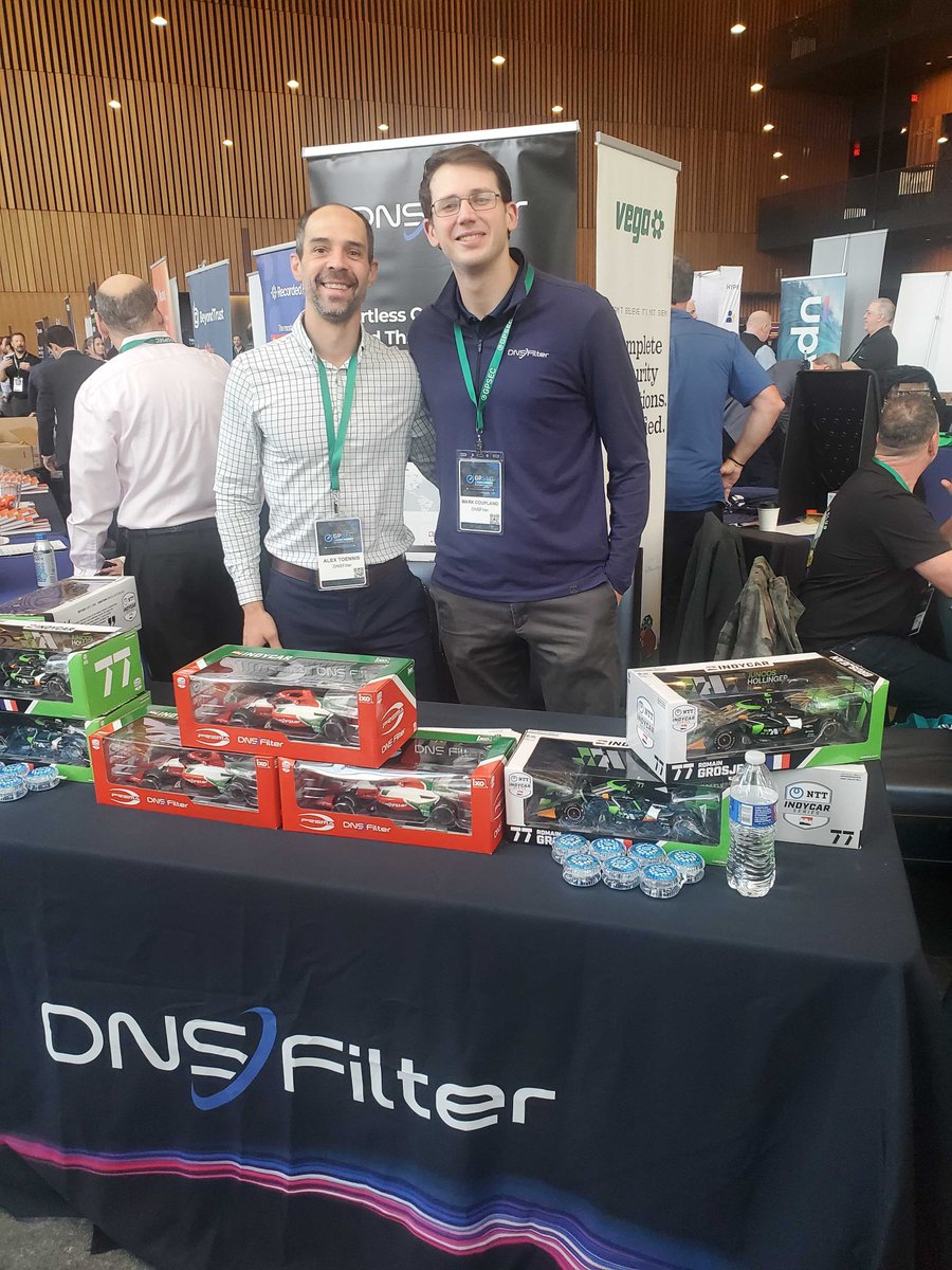DNSFilter's tweet photo. Who wouldn't want to come chat with these guys at GPSEC Tysons today?! 🤔 

Come find Alex Toennis and Mark Coupland to talk all things DNSFilter 💫 https://t.co/DE39m7oVtD