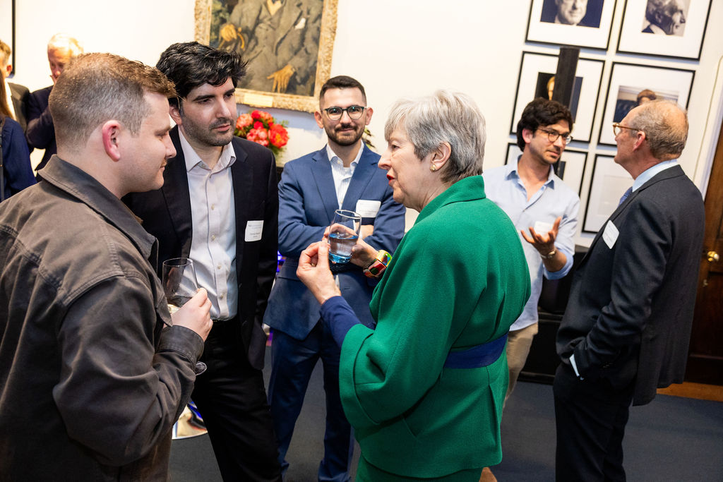 yalejacksonsch's tweet image. In a in Q&amp;amp;A moderated by our dean Jim Levinsohn, May, who has taught at @Yale as #BlueCenter senior fellow, remarked on current global affairs spanning #climate, #geopolitics &amp;amp; the future int'l institutions. 

Jackson community abroad continues to inspire! 
#yale @RoryStewartUK