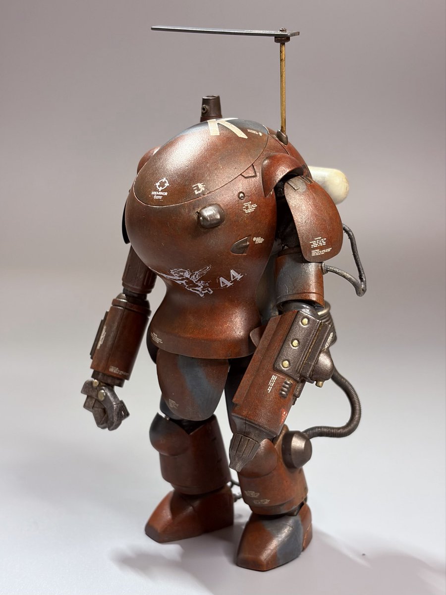 dyues5842's tweet image. 完成いたしました。
差し色リカバリ。

1/16 ファイアボール スカル迷彩ver.
#千値練
#マシーネンクリーガー
#Ma.K