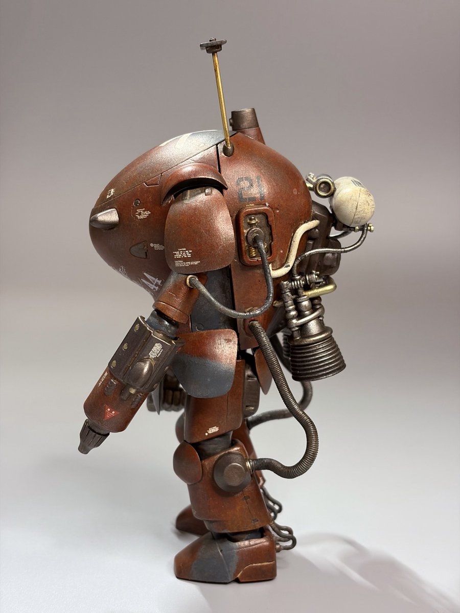 dyues5842's tweet image. 完成いたしました。
差し色リカバリ。

1/16 ファイアボール スカル迷彩ver.
#千値練
#マシーネンクリーガー
#Ma.K