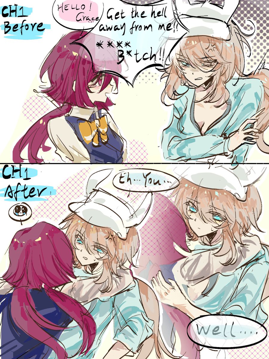ChengYounger's tweet photo. I've been wondering how their relationship will develop later on, and it upsets me not to be able to see where it goes. But I think they’ll end up being like this after Ch1.
#projectEdensGarden #pjeg #pjegtwt https://t.co/Z9gthm9kIE
