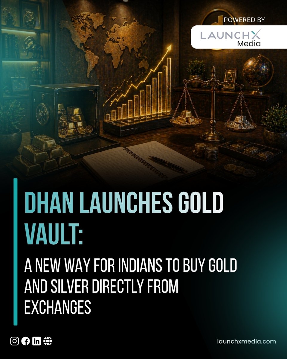 LaunchXMedia's tweet image. 🪙 Dhan Introduces Gold Vault — A New Way to Invest in Digital Gold!

Explore startup schemes:
launchxventure.com/gov-schemes
dhan.co

#startupnews #fintech #investing #digitalgold #technews #startupindia #innovation #businessnews #wealthmanagement #entrepreneurship