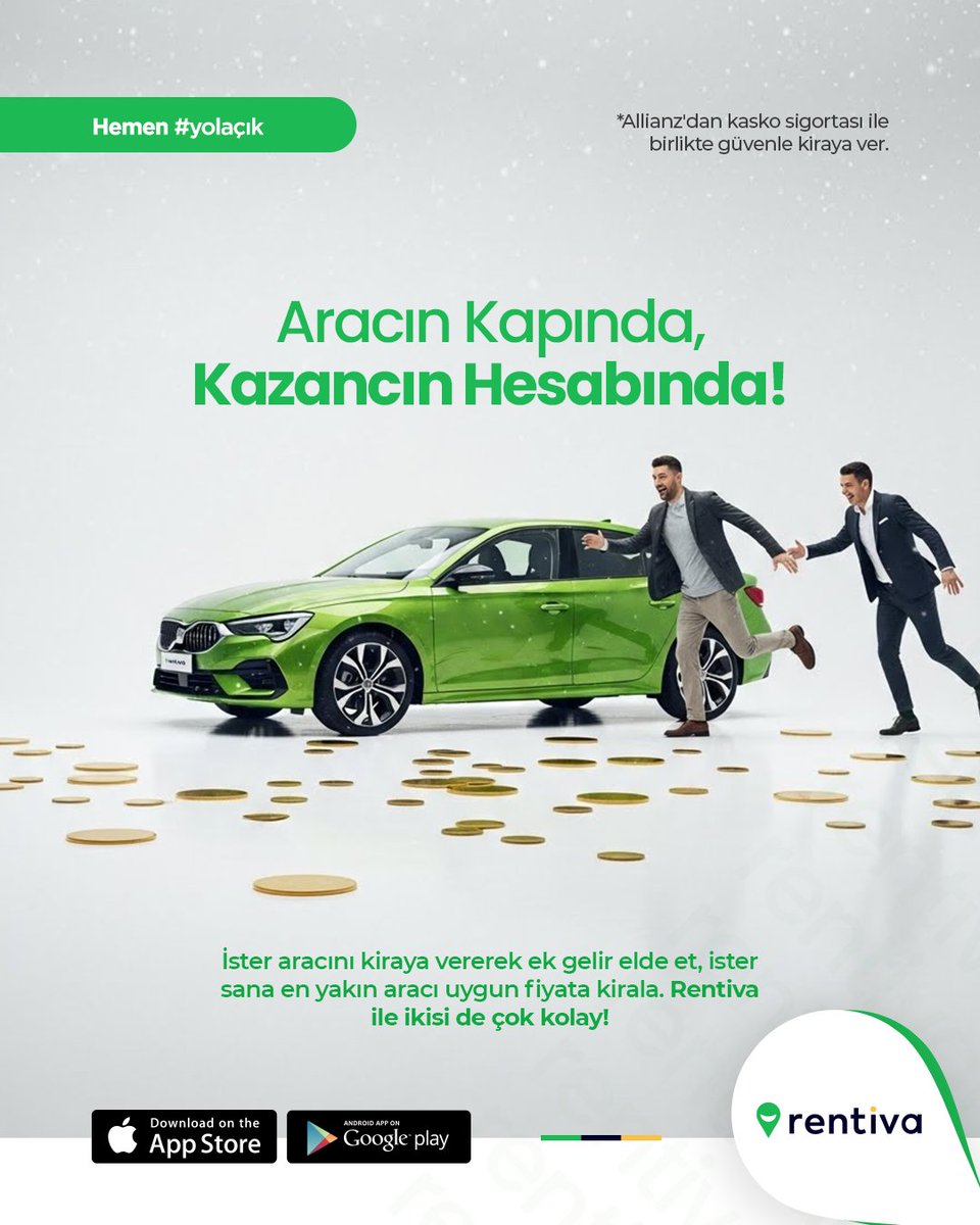 rentivacom's tweet photo. Rentiva’ya katılın, aracınız kapınızda beklerken kazancınız hesabınıza yatsın.

#Rentiva #AraçKiralama #Yolaçık #KişidenKişiyeAraçKiralama https://t.co/PcceMJGWae