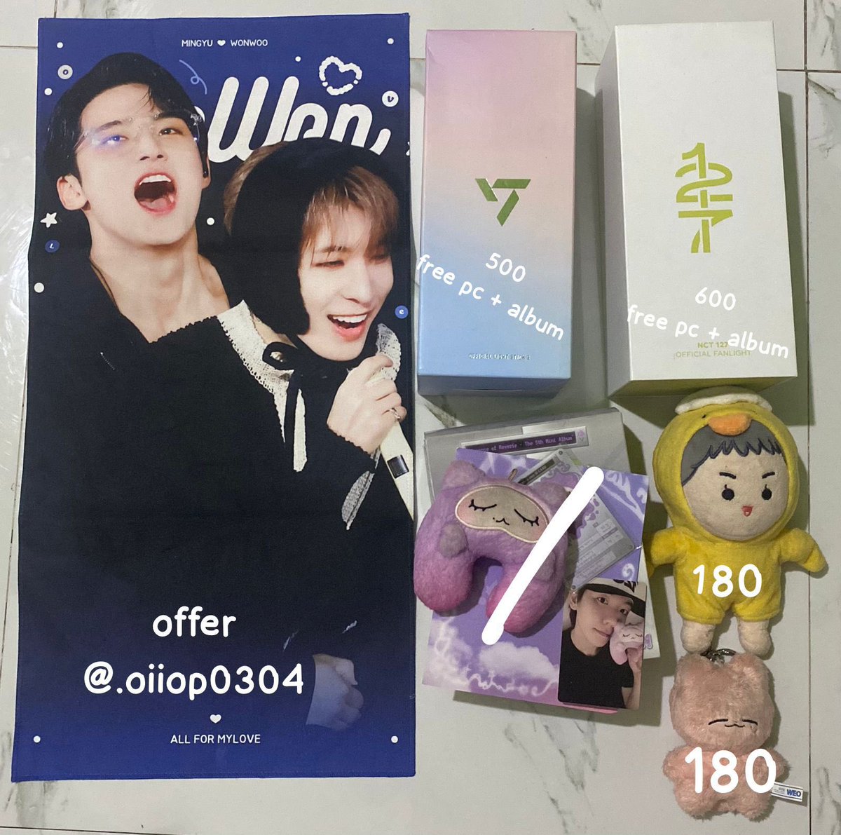 _yehettohoratt's tweet photo. wts lightstick nct 127 / lightstick seventeen v3, slogan minwon, doll sehun, doll jaehyun jaennyang, keychain minwon/soonhoon, album exo exist e/x/o ver, album h2h the chase, album exo sc, album kyungsoo expectation, cardholder https://t.co/ce7B0kjrXJ