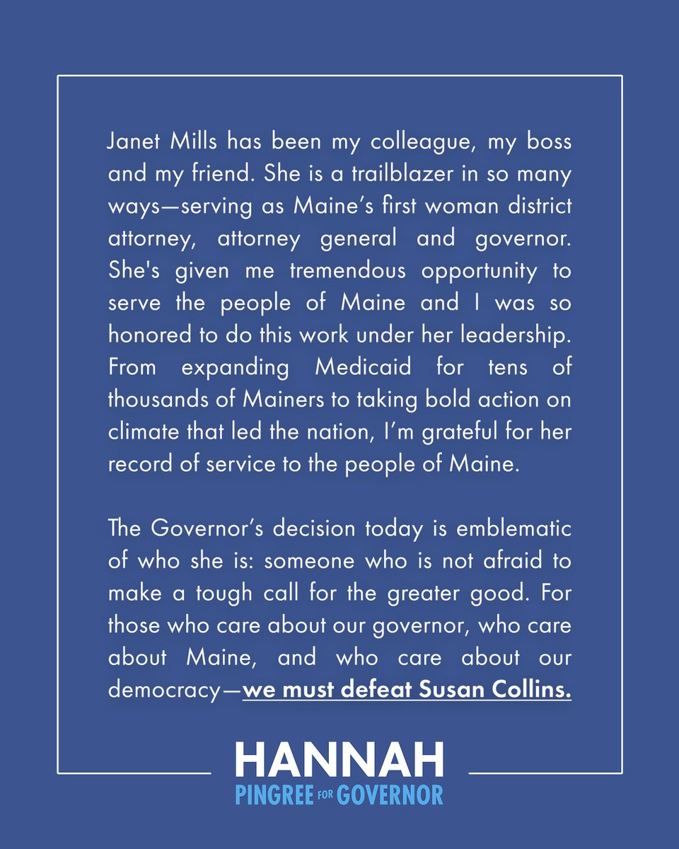 Hannah Pingree tweet media