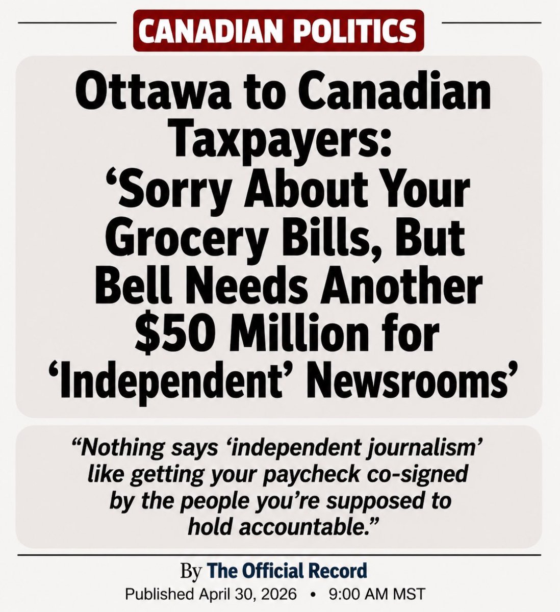 THE OFFICIAL RECORD tweet media