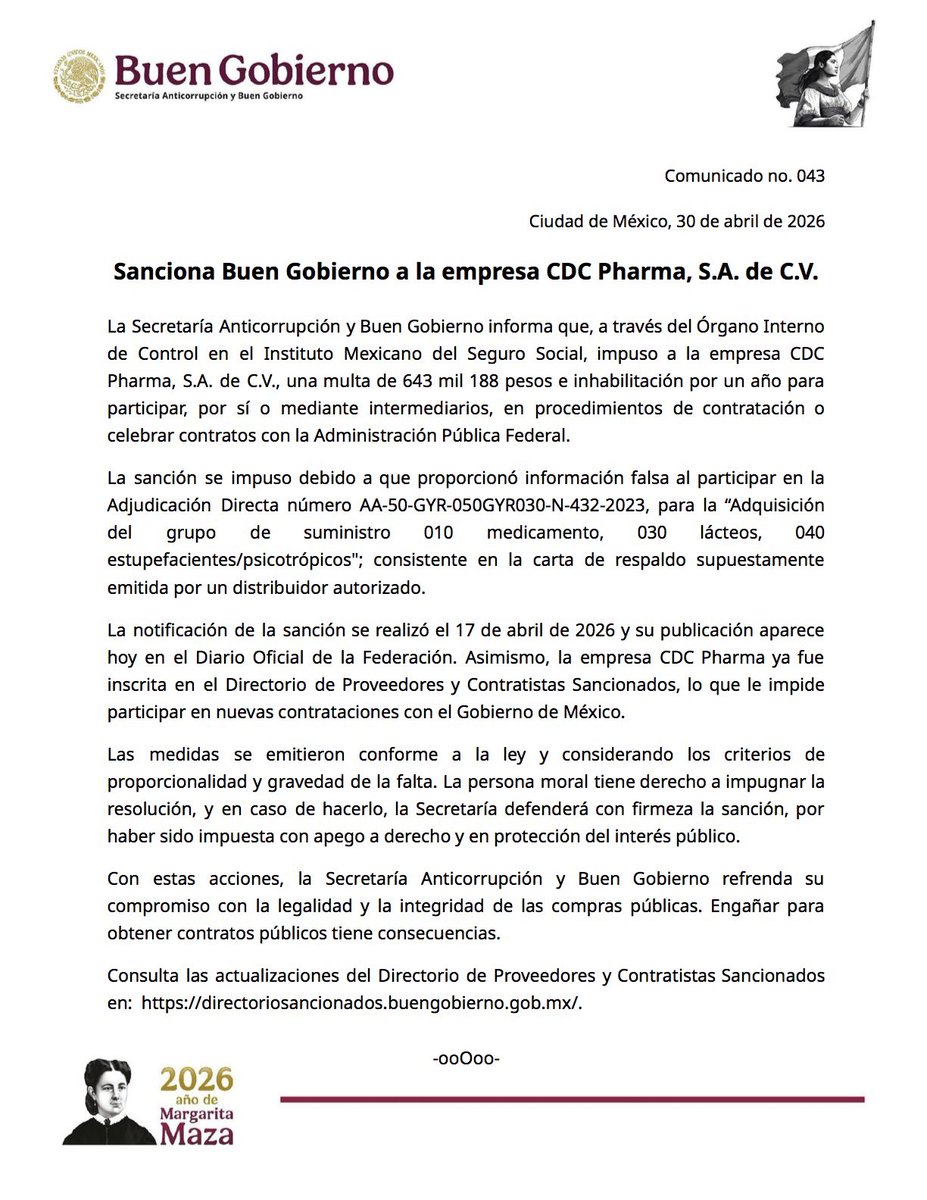 Buen Gobierno México 🇲🇽 tweet media