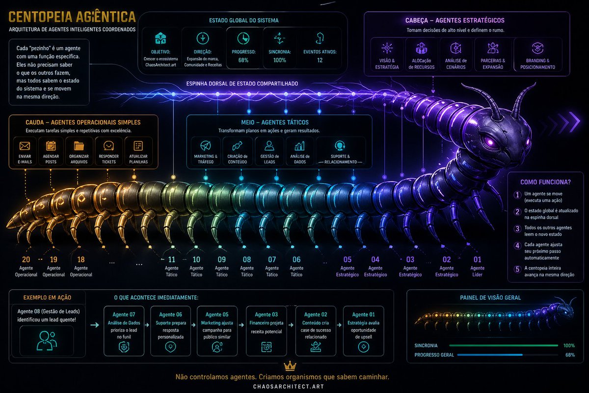 RickRockRoss's tweet photo. Neural Centipede Architecture is not about controlling agents. It’s about creating digital organisms that know how to move.

Each node has a role.
Each action updates the shared state.
Each unit adapts in real time.

From chaos emerges coordinated intelligence.

The future of AI https://t.co/RVWZuWAezq