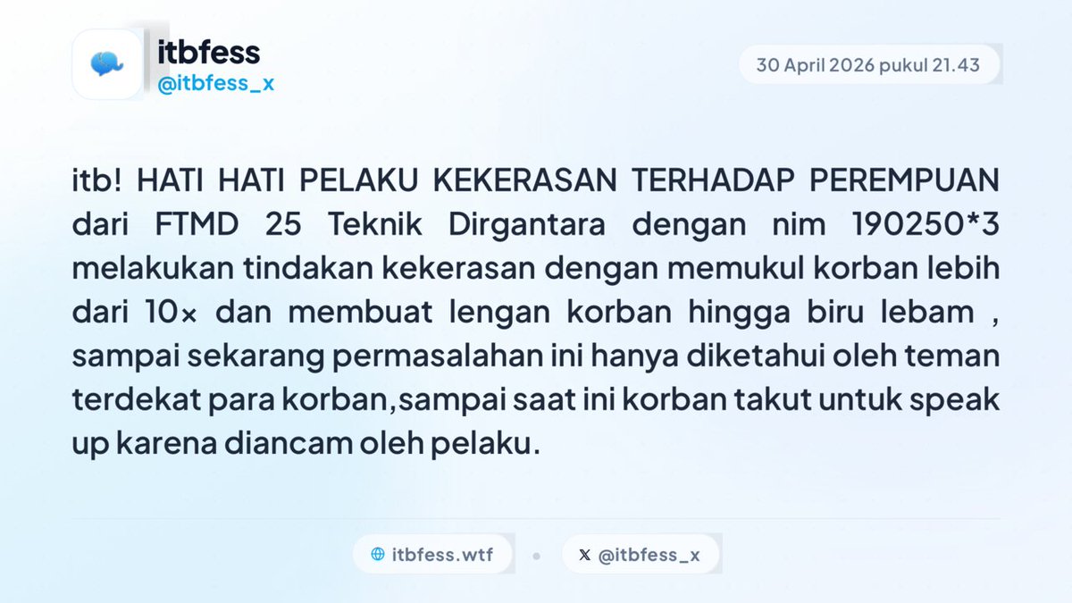 ITBFess tweet media