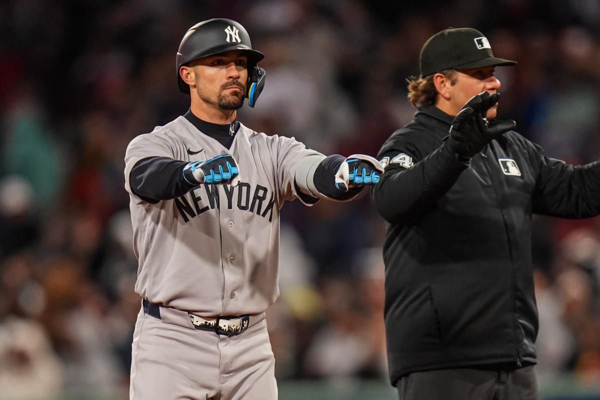 NYBBWAA's tweet image. Aaron Boone details 'difficult decision' to DFA Randal Grichuk by @GJoyce9 for @nypostsports: ARLINGTON, Texas — The decision to designate... nypost.com/2026/04/29/spo… #Yankees