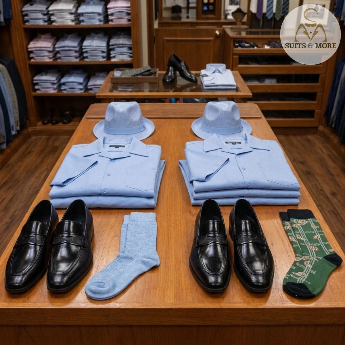 SuitsMore's tweet image. Be honest… 👀

Are your socks part of the outfit
or just whatever you grabbed first?

Which one are you? 👇

Doesn’t matter your answer… we got you.

Deal of the Week 🔥
20% off select shoes

Might be time to step it up.

#SuitsAndMore #DealOfTheWeek #MensStyle #MensShoes #Stay