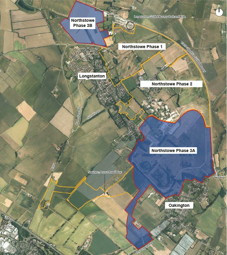 yimbyalliance's tweet photo. 🚨1,000 new homes for Northstowe, Cambridgeshire. 

The plan is set to include: 
🏘️40 per cent affordable homes 
📚A new primary school 
🤝A new local centre 
🌲Green space Plus over £20m in social infrastructure.

Keep in the loop with our TikTok: https://t.co/iyK7UENdkP https://t.co/dbFJ4LcJWS