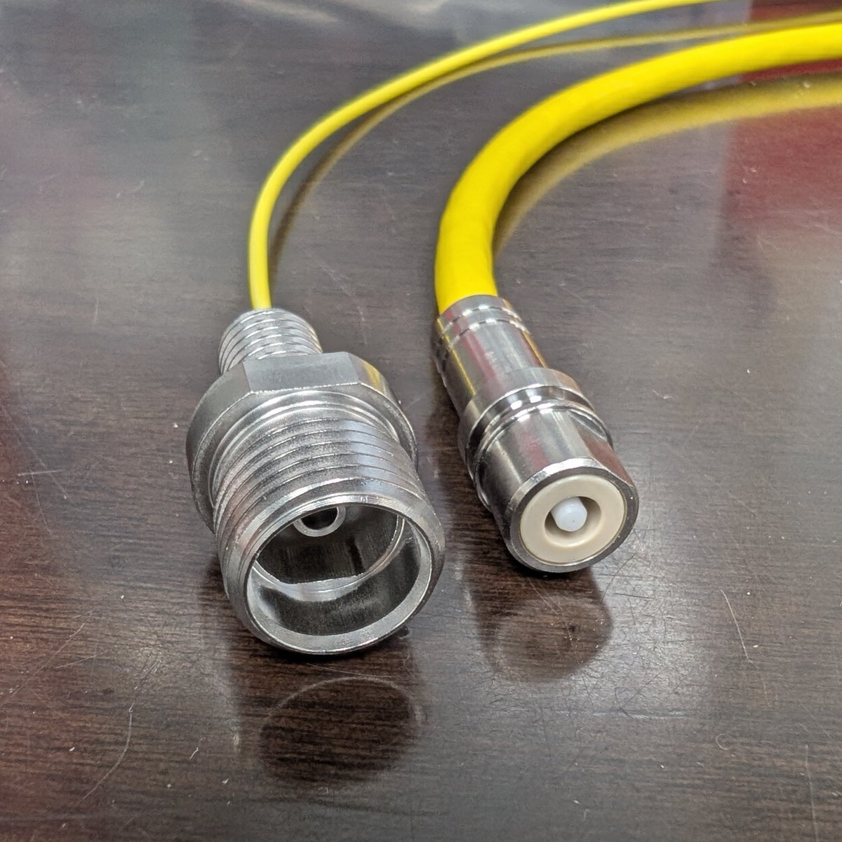 BlueTrailEng's tweet photo. Anyone out there want a low-cost underwater fiber connector?  We have one in the works.  Once we make a few tweaks to the design, we hope to have it for sale on our website in a month or two. https://t.co/iiZGVUuzuN