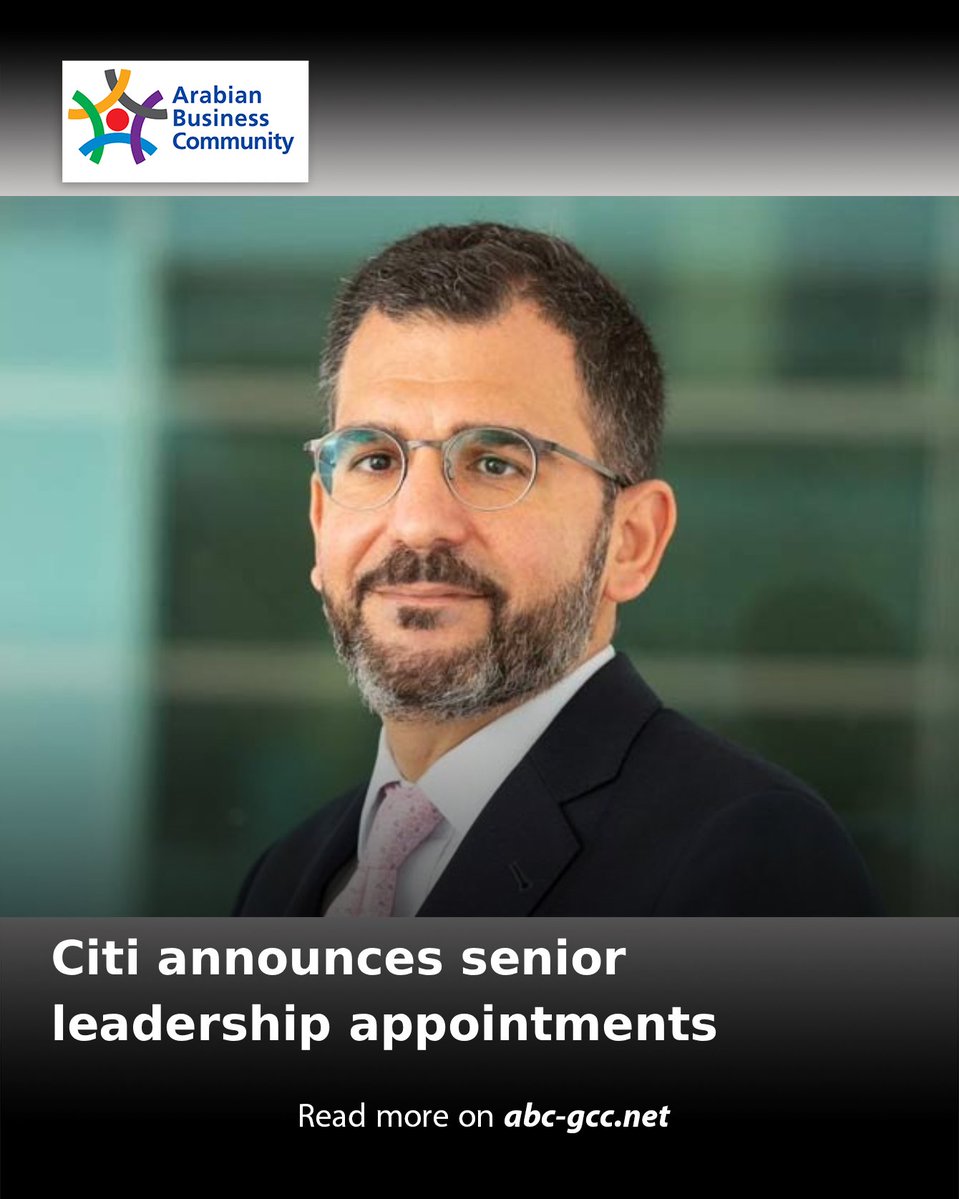 ABCinGCC's tweet image. Citi has announced senior leadership appointments across its Banking &amp;amp; International franchise, effective August, with roles based between London and Dubai.

Read more on abc-gcc.net/News/1/395258

#ABCNews #Leadership #Promotions #London #Dubai