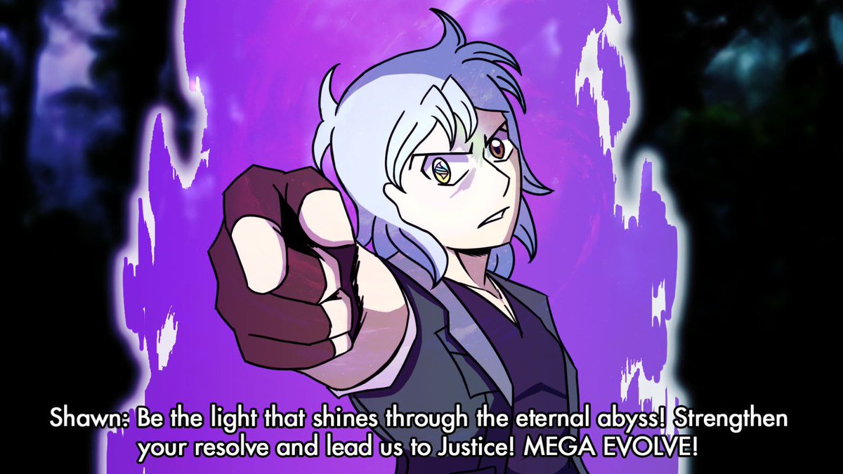 ShawndSlayer's tweet photo. One of Shawn’s dialogue for Mega Evolving. No matter how dark your path is, Shawn WILL ALWAYS move forward and fight for Justice! https://t.co/gwuUZXfK9c