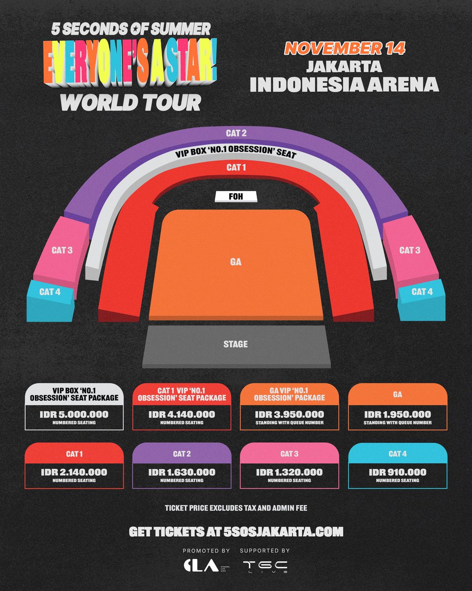 JokiKeras211's tweet photo. 5 SECOND OF SUMMER ⭐️EVERYONE’S A STAR WORLD TOUR 2026⭐️
Siap bantu amankan slot kamu buat ketemu Luke dkk! 🇦🇺🎸
✅ Fee bersahabat &amp; transparan
✅ Fast response &amp; amanah
✅ Experienced in ticket war
Slot terbatas!

https://t.co/xull8Yo7pU

#5SOS #5SOS2026 #EveryonesAStarTour https://t.co/jGbR9j8p7K