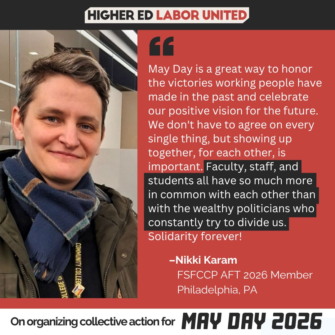 Higher Education Labor United (HELU) tweet media