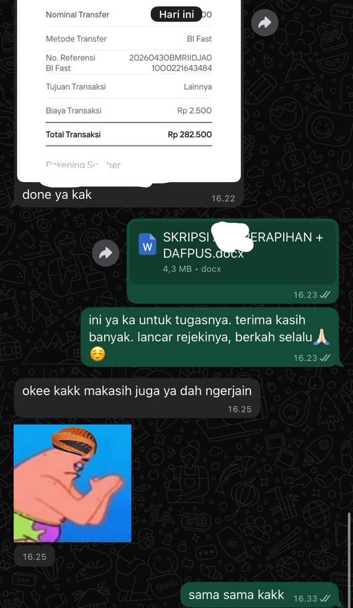 1000+ BACK UP SENJA JOKI TUGAS tweet media