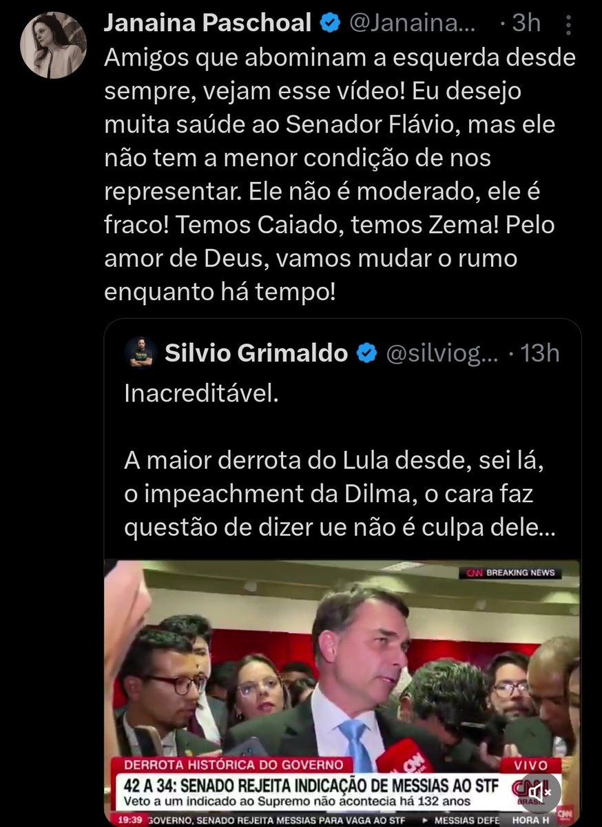 Qualquer coisa é desculpa pra 3ª via impor seu candidato do sistema.