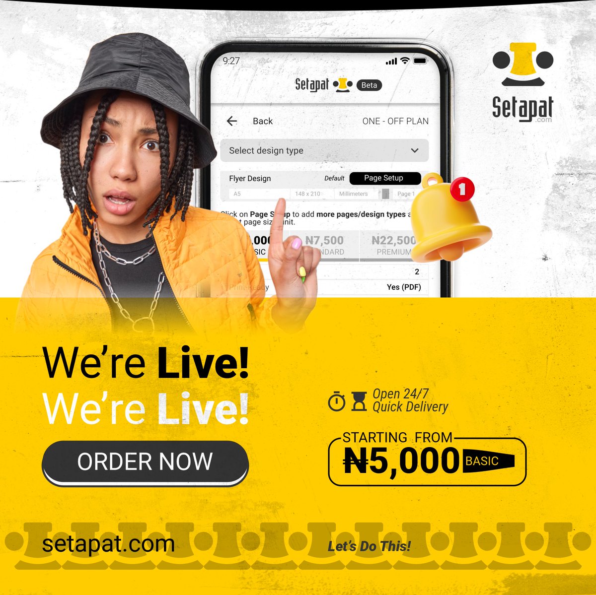 Setapat Beta is Now Live!

Setapat is now live and accepting orders.

Users can explore services and place orders at setapat.com
Enjoy 30% OFF your first 2 orders monthly for 3 months

Use code: BETALAUNCH30