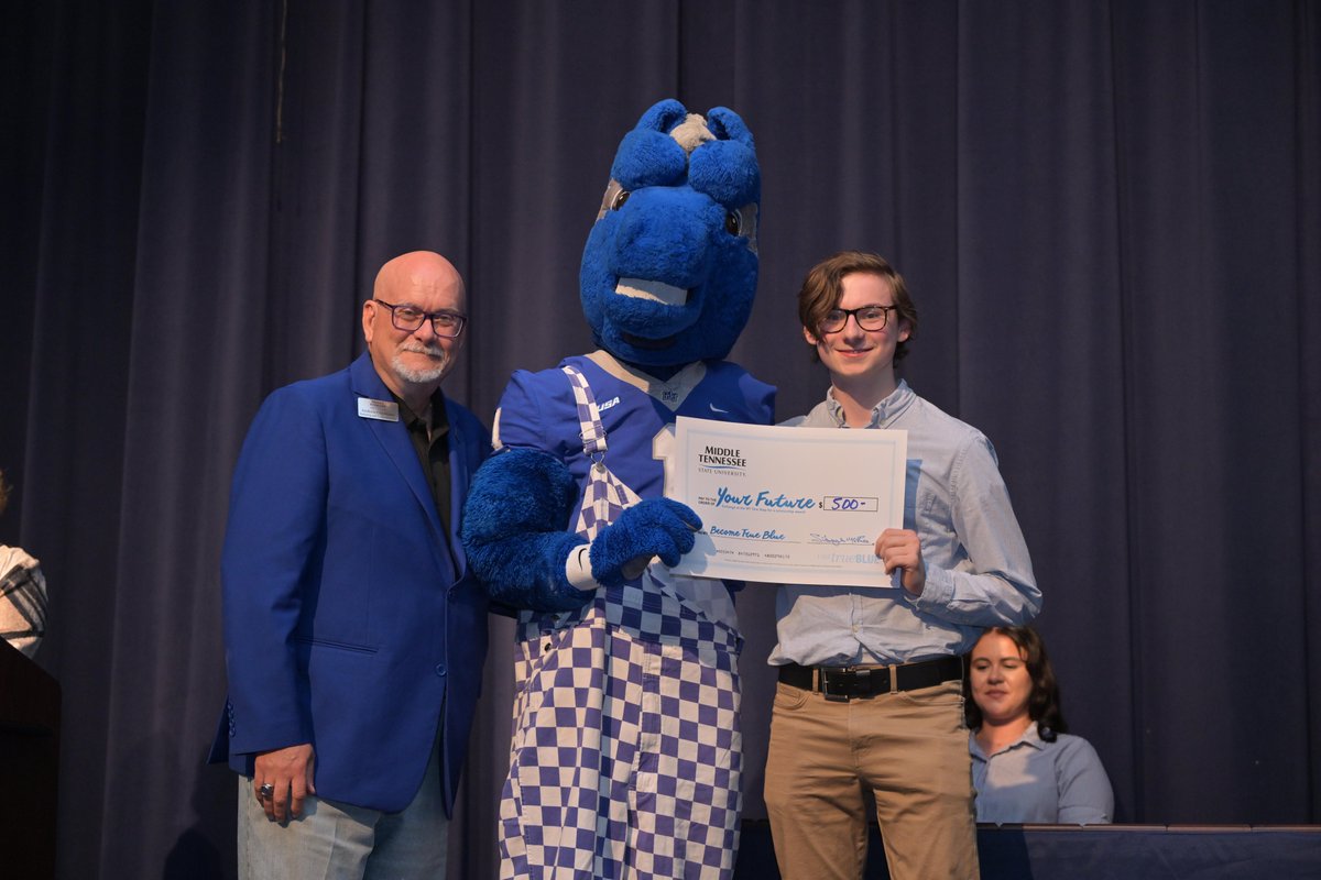 MTSU's tweet image. Congratulations to these Blackman Collegiate Academy seniors who received scholarship awards last week! We look forward to having you at MTSU in the fall! #trueBLUE #findYOURblue #MTSU #MTSU2030