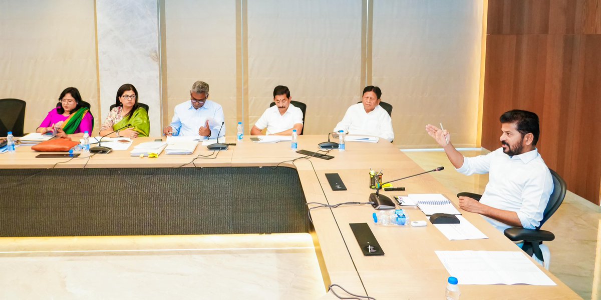 IPRTelangana's tweet photo. Centralized Procurement to Enhance Accountability: HCM A. Revanth Reddy

• Timely supply of study materials to students
• No compromise on quality
• Feedback to be collected from every student

Honourable Chief Minister Sri  A. @revanth_anumula  directed officials to ensure that all essential materials required by students are supplied on time. He stated that timely provision of uniforms, notebooks, and other essentials enables students to focus fully on their studies.

The Chief Minister conducted a review on Thursday evening regarding centralized procurement of materials supplied to students in institutions under the Education Department, as well as BC, Minority, Tribal Welfare, and SC Development departments.

He noted that earlier, each department handled its own procurement and supply, which led to lack of uniformity and irregularities. To eliminate such issues, the government introduced a centralized procurement system. He made it clear that any irregularities in the supply of items such as uniforms, notebooks, trunk boxes, and other materials will not be tolerated under any circumstances.

The Chief Minister emphasized that centralized procurement increases accountability and clarified that the government’s objective is to benefit students, not suppliers. He instructed officials to ensure high quality in all items supplied to students, including notebooks, trunk boxes, plates, glasses, tracksuits, bedsheets, school bags, ID cards, and uniforms.

He stressed that along with quality, timely delivery must be ensured, and all materials should be supplied to students by June 15. Payments to suppliers will be cleared immediately after delivery.

The Chief Minister also directed the appointment of a nodal officer at the mandal level to oversee distribution. From there, supplies should be delivered to schools and hostels at the village level. He instructed officials to document the distribution process through photos and videos and to verify whether each student has received all required materials.

He further directed that feedback must be collected from every student regarding the quality and usability of notebooks, uniforms, and other materials. To ensure coordination among SC, ST, BC, Minority Welfare, and Education departments, he ordered the formation of a coordination committee.

The review meeting was attended by Government Advisor P. Sudarshan Reddy, MP Vem Narender Reddy, CM OSD Vemula Srinivasulu, Tribal Welfare Special Chief Secretary Sabyasachi Ghosh, Education Secretary Yogita Rana, Minority Welfare Secretary Shafiullah, BC Welfare Secretary Bala Mayadevi, SERP CEO Divya, Higher Education Commissioner Sridevasena, School Education Director Dr. Naveen Nicolas, Tribal Welfare Secretary Santosh, TGBCWRIES Secretary B. Saidulu, and other officials.