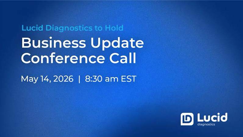 LucidDiag's tweet photo. Join our leadership for a First Quarter 2026 Business Update Conference Call and Webcast on May 14, 2026.

Details here: https://t.co/yviUp6AR3X https://t.co/wmdUQzkY5F