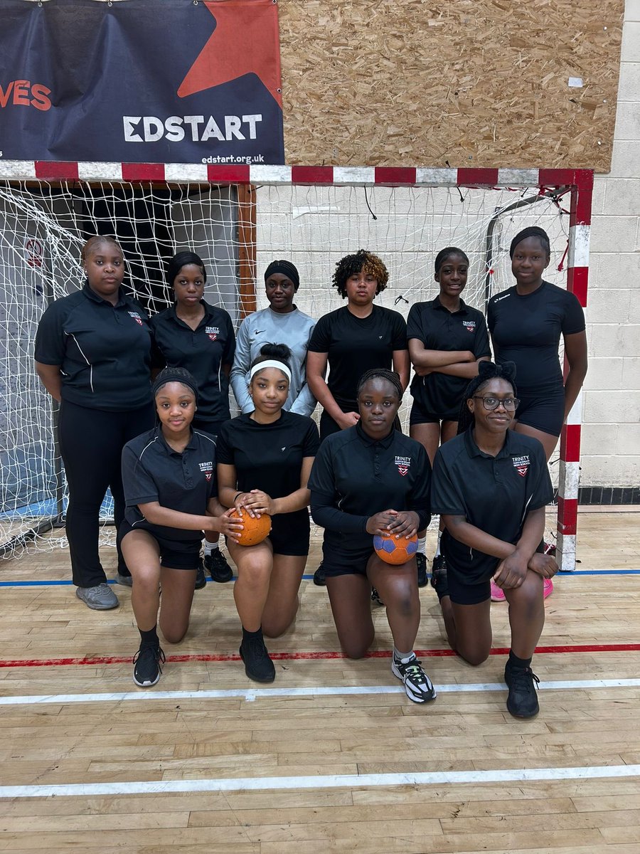 TrinityHighPE's tweet image. U15 girls Handball team played in the regional finals today in Liverpool. A dominant performance some great goals scored. The girls won all their games, beating St Michael’s, Blue Coats and West Kirby. Champions and going through to the national finals 👏🥇 #TeamTrinity #Oneteam