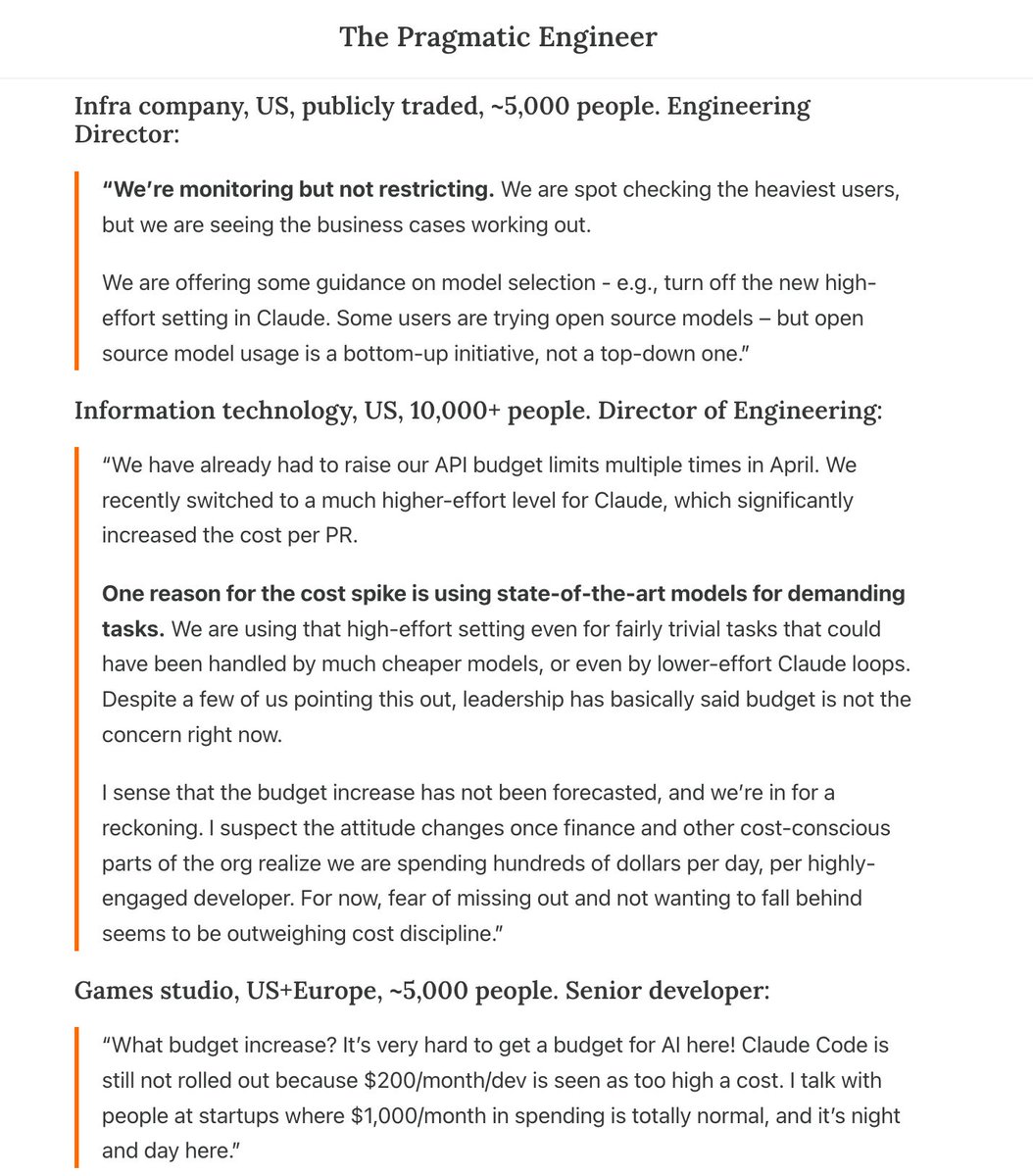 The Pragmatic Engineer tweet media