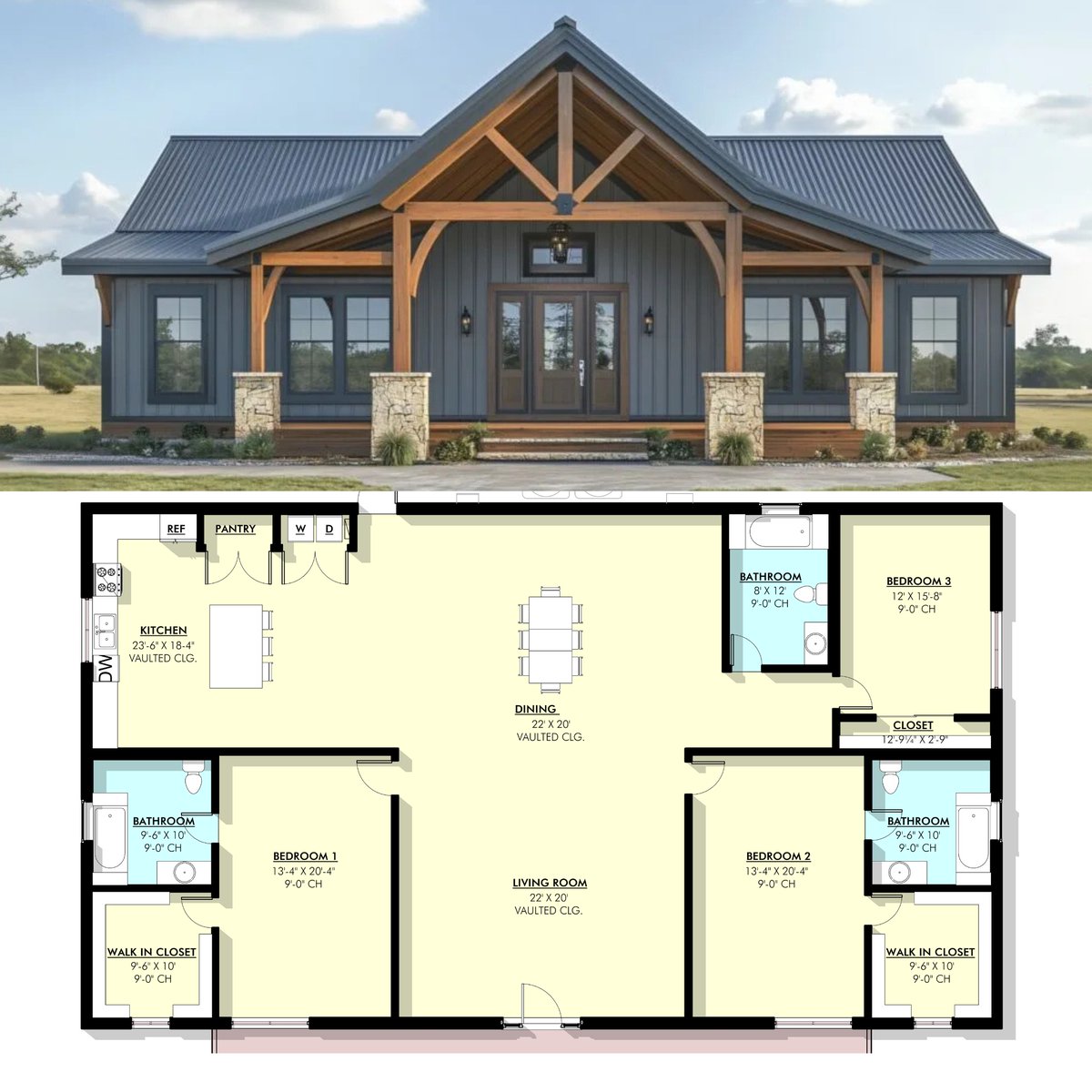 BarndoLife's tweet photo. Finally, a floor plan that gives everyone their own space.