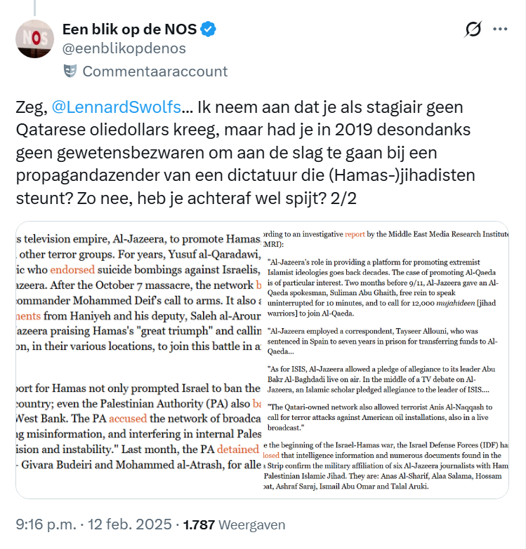 Een blik op de NOS tweet media