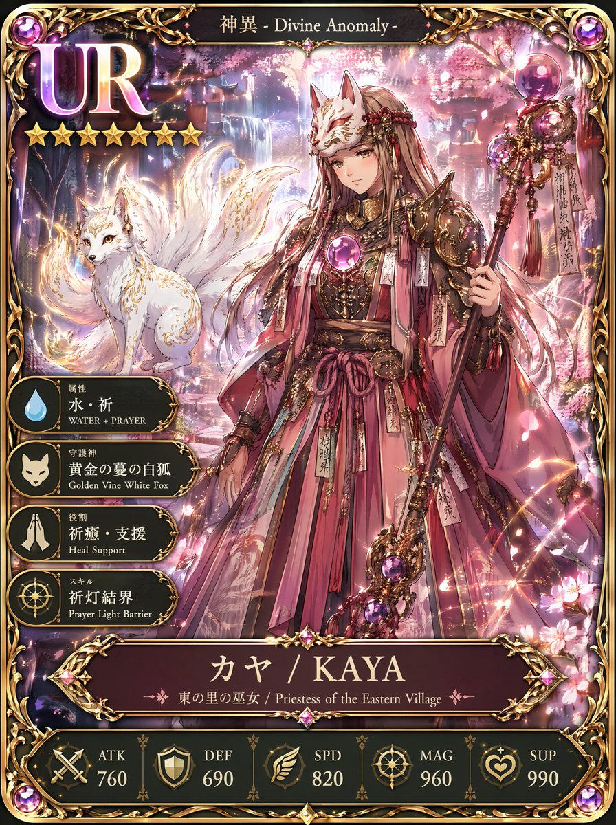 UR Ice Priestess Fantasy Card