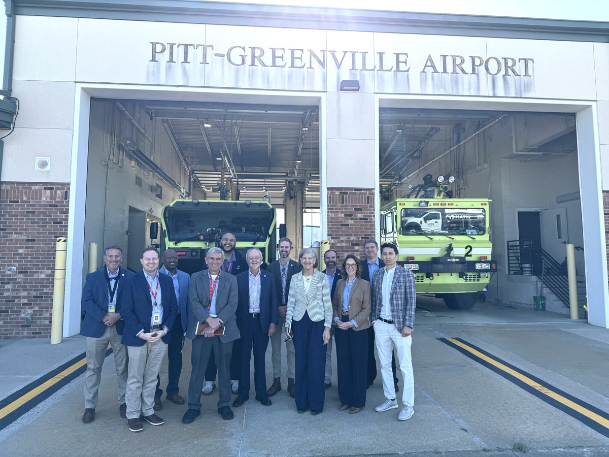 NCAviation's tweet photo. The Airport Vision and Partnership Tour continues.

Division of Aviation staff visited the Pitt-Greenville Airport, Michael J. Smith Field, and Washington-Warren Airport. This marks 21 successful airport tours, which will continue through the summer to strengthen partnerships. https://t.co/5QgLLHrVX3