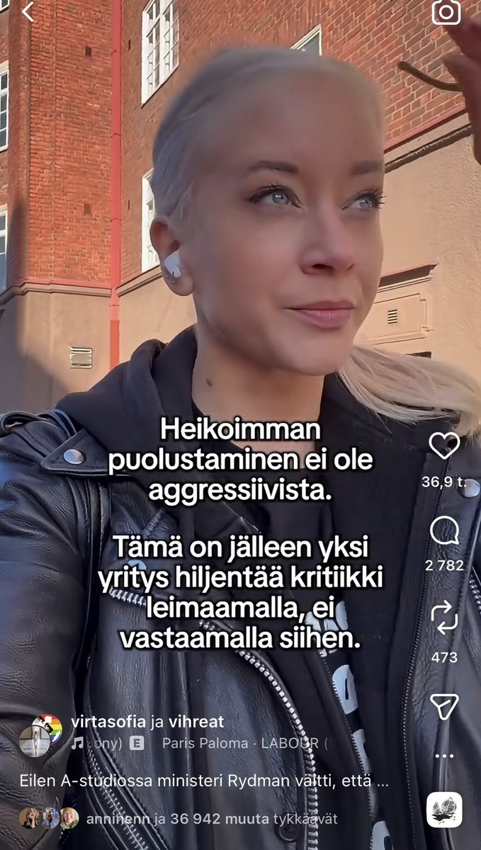 Vihreiden puheenjohtaja raivoaa keskusteluohjelmassa. Kun hänen huonosta käytöksestään huomautetaan, hän yrittää syyttää hiljentämisyrityksestä. Mitä jos Sofia Virta myöntäisit, että käyttäydyit huonosti ja toiseksi myös, että annoit ohjelmassa väärää tietoa suomalaisille.