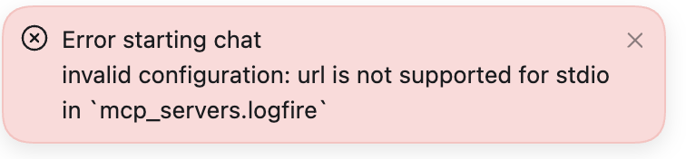 nonils's tweet photo. @pydantic Logfire folks, Codex is having a hard time working with your CLI/MCP. Latest hicup, Codex errored itself by running a CLI command that installed a local MCP that blocked Codex. This is apparently documented in PR #1884. https://t.co/MP0i0XPkli