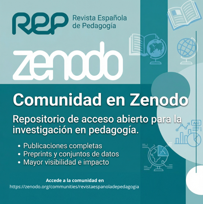 REPedagogia's tweet photo. 🔎📚 ¿Investigas en educación?
Únete a la comunidad de la Revista Española de Pedagogía en #Zenodo y da más visibilidad a tu trabajo en ciencia abierta 🌍
👉 https://t.co/DhLvvdgolk
#CienciaAbierta #InvestigaciónEducativa #Pedagogía #REPpedagogía https://t.co/XjXHjmkigE
