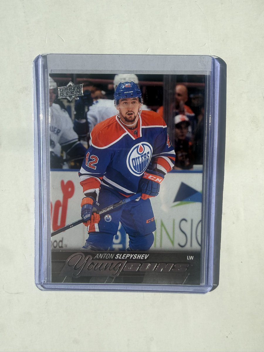 NHLCardSale's tweet photo. STANLEY CUP PLAYOFF SALE: 
Anton Slepyshev Young Guns 

$2 https://t.co/dbEzoDkdpy
