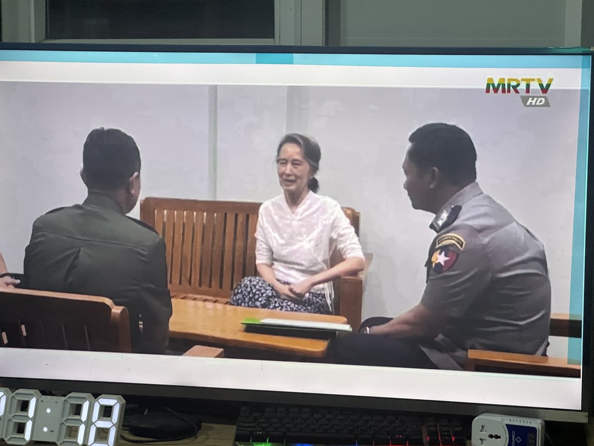 Daw Aung San Suu Kyi, who has been serving her sentence at Naypyitaw Prison, has been permitted under Section 541, Subsection (1) of the Criminal Procedure Code to serve the remainder of her sentence at a designated residence, according to state media. #Myanmar #Aungsansuukyi