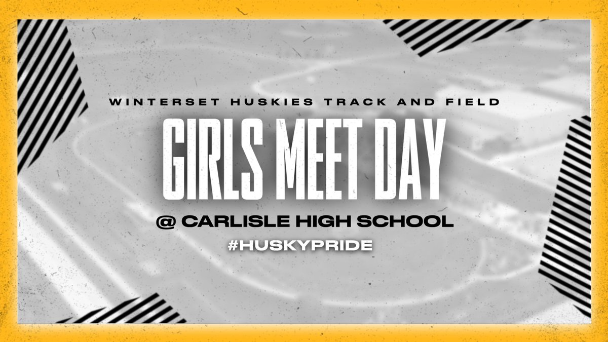 WintersetTrack's tweet image. 🏃🏼 Girls Meet Day 🏃🏼

📍 Carlisle HS
⏰ Field Events 4:15pm  Running Events 4:30pm
🥇  Live Results:results.aatiming.com/meets/62543
🎟 Online at gobound.com/ia/schools/win…

#HuskyPride