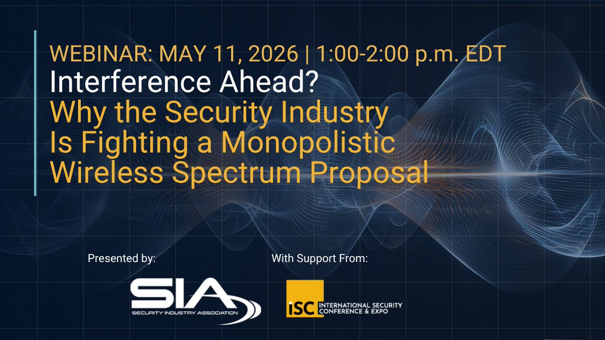 Security Industry Association (SIA) tweet media