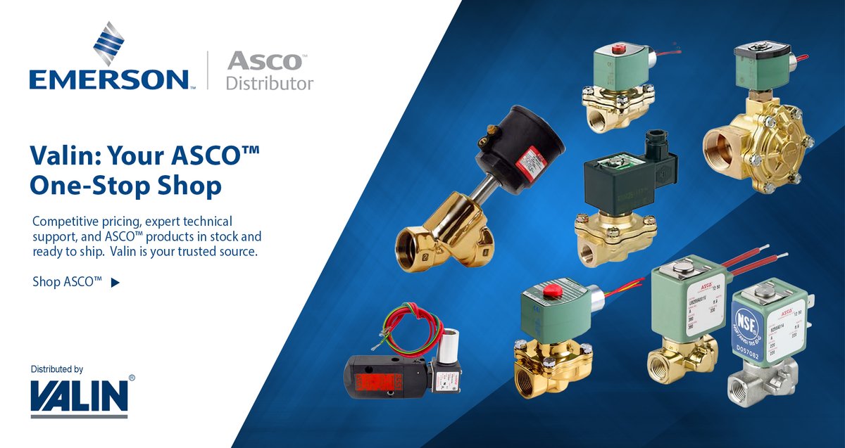 ValinCorp's tweet image. Optimize your process with ASCO™. From solenoid valves to full fluid automation solutions, ASCO™ helps control air, gas, water, oil &amp;amp; steam in critical applications.

🔗 okt.to/rfs9m6

#FluidAutomation #ProcessControl #SolenoidValves #PneumaticValves

@Emerson_News