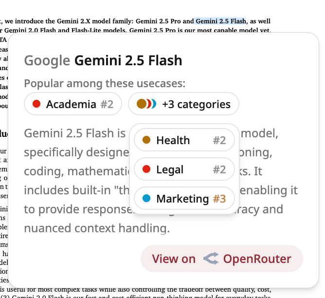 alphaXiv x OpenRouter is live!

When an AI paper mentions a model, alphaXiv now turns it into a prev...